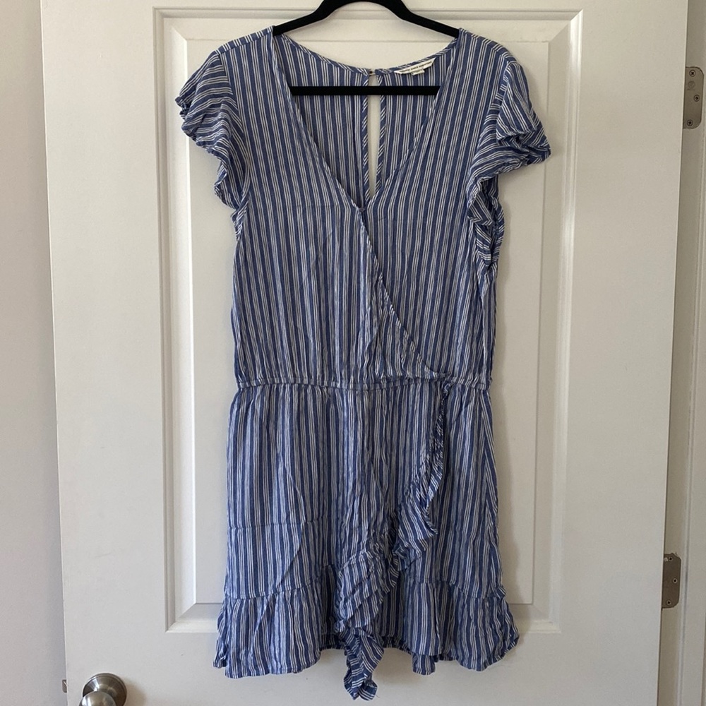 american eagle striped skort romper